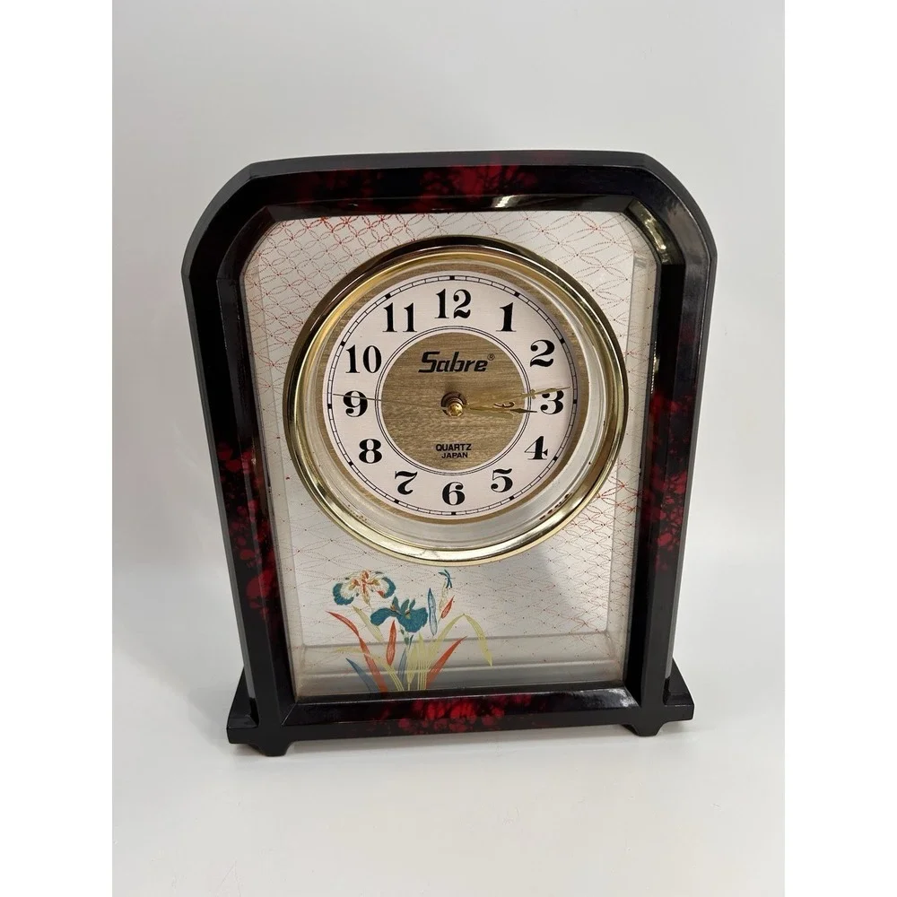 Vintage Sabre Decorative Mantle Clock Made In Japan‎ Quartz Clock